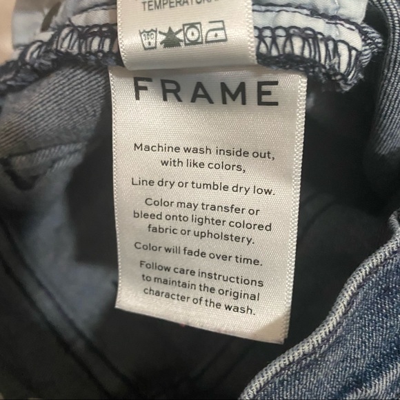 Frame Denim Jeans Le High Skinny Distressed Denim Jeans Sz 25 LHSk231 - Picture 7 of 11